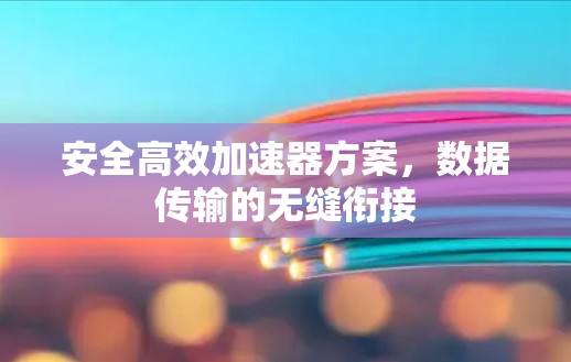 安全高效加速器方案，数据传输的无缝衔接