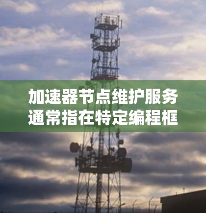 加速器节点维护服务通常指在特定编程框架或系统中，用于加速特定操作或功能的节点或组件。维护服务可能指的是针对加速器节点的维护流程，包括检查、更新、优化和配置等步骤，以确保节点的稳定性和性能
