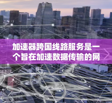 加速器跨国线路服务是一个旨在加速数据传输的网络基础设施系统，专为跨国家和地区的用户设计，提供高效的网络连接和快速数据处理功能。以下是对该服务的详细分析和总结