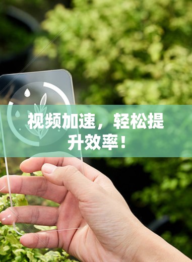 视频加速，轻松提升效率！