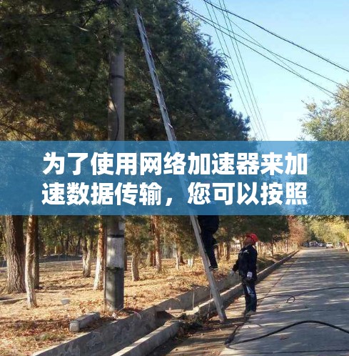 为了使用网络加速器来加速数据传输，您可以按照以下步骤操作