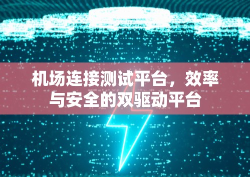 机场连接测试平台,效率与安全的双驱动平台 机场连接测试平台,效率与安全的双驱动平台